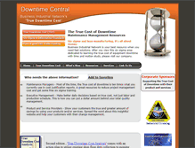 Tablet Screenshot of downtimecentral.com